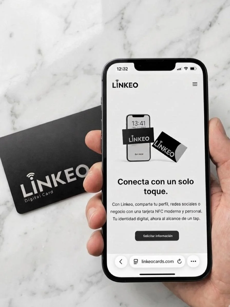 LINKEO Digital Card toque con smartphone